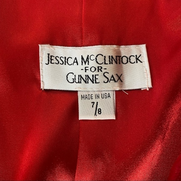 Jessica McClintock Vintage Strapless Dress. Size 7/8 - Picture 6 of 9